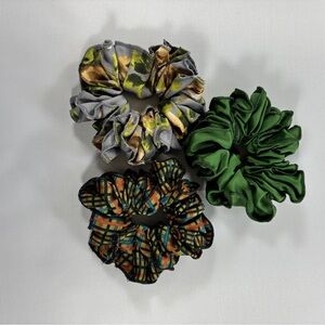 Set of Three Handmade Stylish Scrunchies